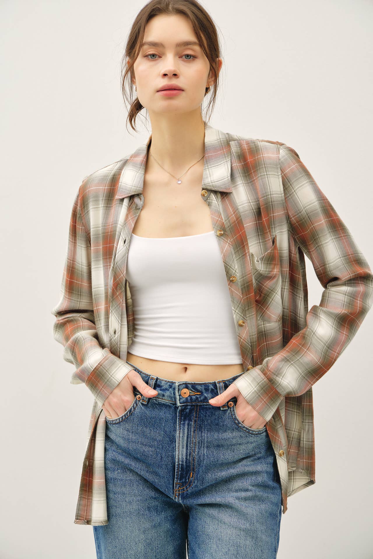 ROBERTSON PLAID LONGSLEEVE BUTTON UP SHIRT