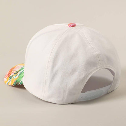 Feelin' Salty Letter Embroidery Floral Trucker Hat - Southern Sassy Boutique