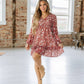 Boho Floral Mini Dress