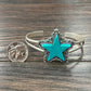 711306, Star Turquoise Cuff Bracelet