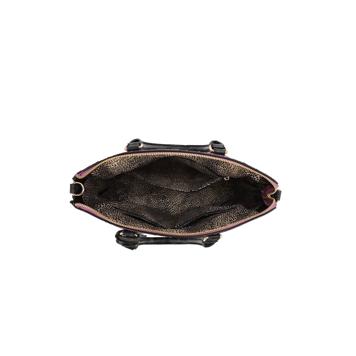 Veronica Croc Embossed Two-Tone Tote w/ Wallet