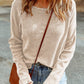 Waffle Knit Long Sleeve Top