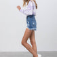 HIGH RISE DENIM SHORTS