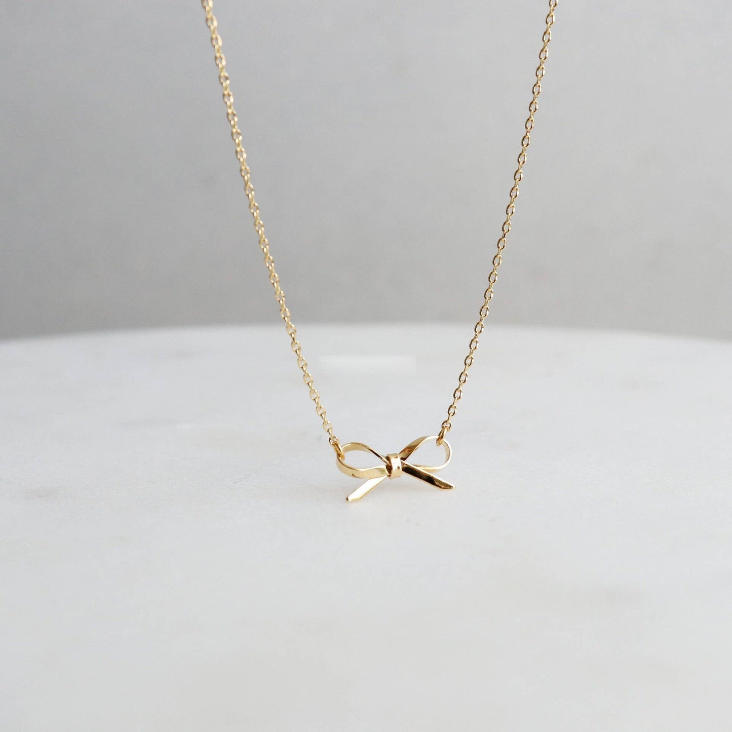 Bow Necklace Tarnish Free