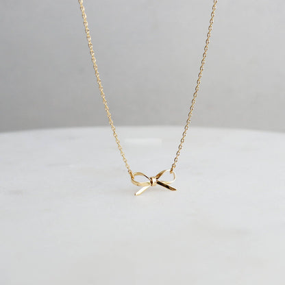 Bow Necklace Tarnish Free