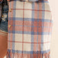 Yarn Dyed Fringe Bottom Button Up Long Shirt Jacket