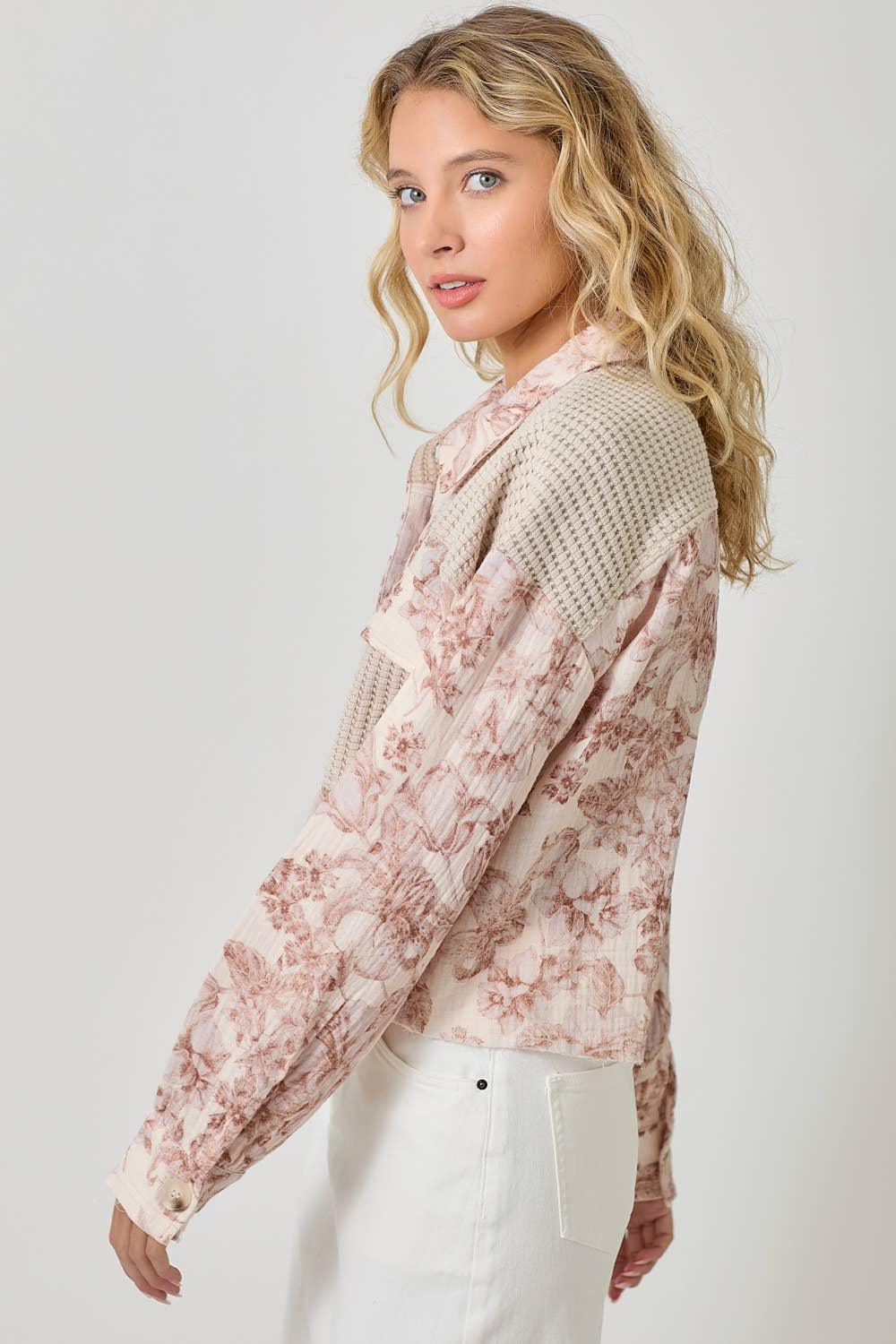 Mixed Media Jacket - Southern Sassy Boutique