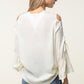 Lace Up Ruffle Top - Southern Sassy Boutique