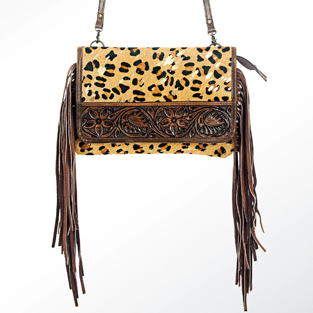 American Darling Acid Wash Cheetah Crossbody Bag