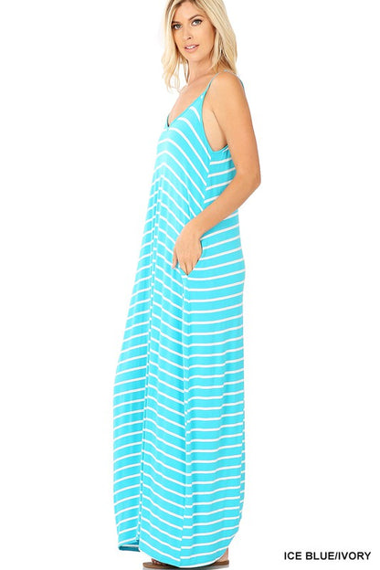 Stripe Cami Maxi Dress