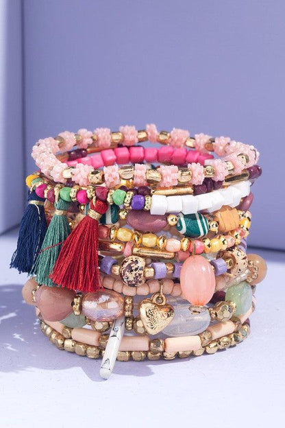 Multi Layered Bead Bracelet - Southern Sassy Boutique