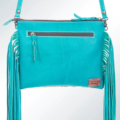 American Darling Snake Skin Print Fringed Crossbody