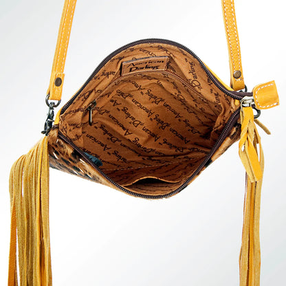 American Darling Leopard Print Fringe Crossbody