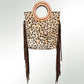 American Darling Animal Print Tote Bag with Circle Handle