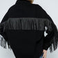 Denim Fringe Jacket - Southern Sassy Boutique