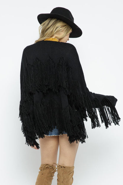 Fringe Cardigan Sweater - Southern Sassy Boutique