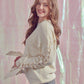 Long Sleeve Sweater with Bow Tie - Southern Sassy Boutique