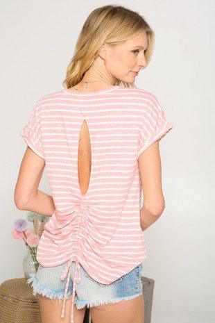 Crunched Back Top - Southern Sassy Boutique