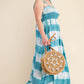 Tie-Dye Striped Maxi Dress