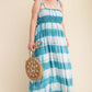 Tie-Dye Striped Maxi Dress