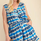 Tie Dye Front Overlay Romper