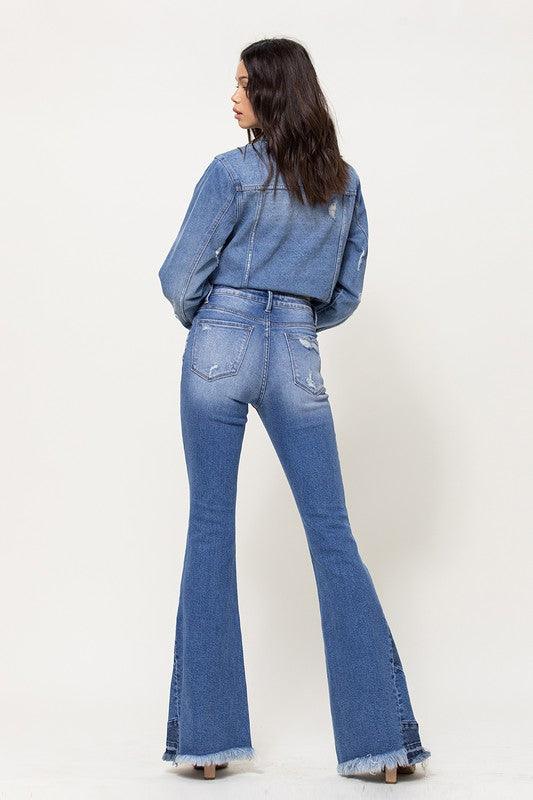 High Rise Flare Denim - Southern Sassy Boutique