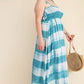Tie-Dye Striped Maxi Dress