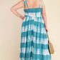Tie-Dye Striped Maxi Dress
