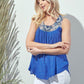 Image: Criss Cross Tank Top Royal Blue | Southern Sassy Boutique