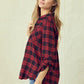 Long Sleeve Flannel Top - Southern Sassy Boutique