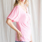 Solid Knit Ruched Sweetheart Top