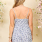 Daisy Floral Print Spaghetti Mini Dress