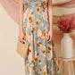 Open Back Floral Print Maxi Dress