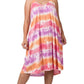 Tie-Dye and Star Knee Length Dress