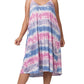 Tie-Dye and Star Knee Length Dress