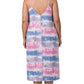 Tie-Dye and Star Knee Length Dress