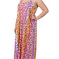 Animal Print V-Neck Maxi Dress
