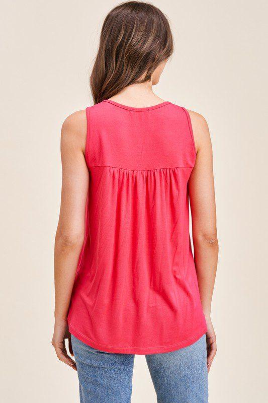 Flouncy Jersey Tank Top - Southern Sassy Boutique