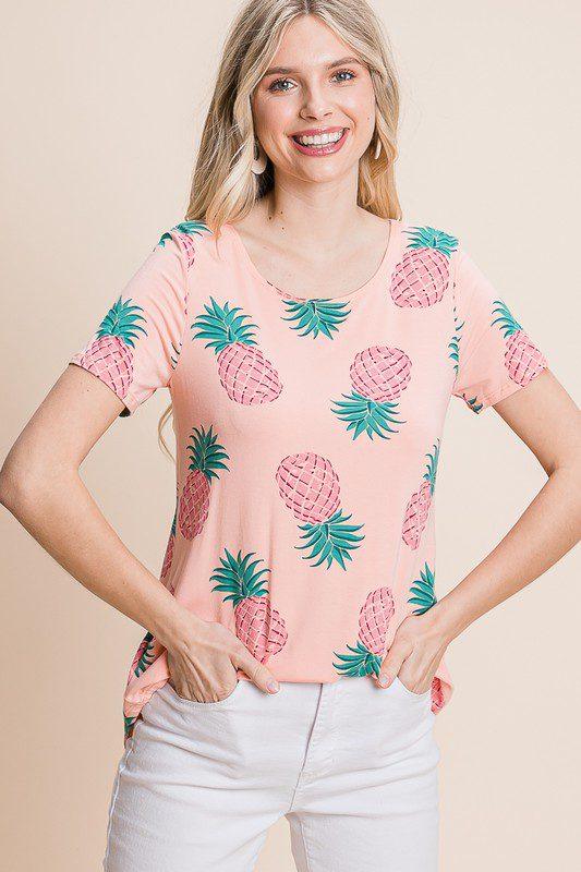 Image: Open Back Print Top Blush | Southern Sassy Boutique