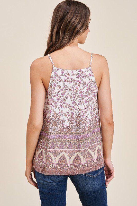 Smocked Neck Tank Top - Southern Sassy Boutique