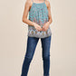 Smocked Neck Tank Top - Southern Sassy Boutique