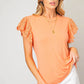 Eyelet Cotton Lace Sleeve Top