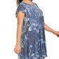 Tie-Dye Ruffle Tiered Dress