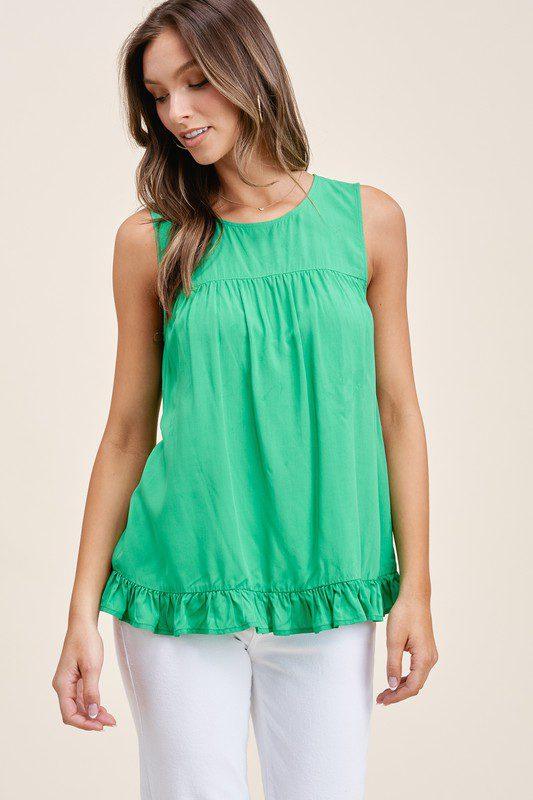 Ruffle Hem Top - Southern Sassy Boutique