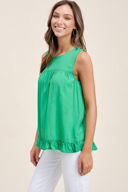 Ruffle Hem Top - Southern Sassy Boutique