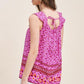 Square Neck Smocked Blouse - Southern Sassy Boutique