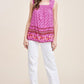 Square Neck Smocked Blouse - Southern Sassy Boutique
