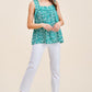 Floral Print Square Neck Top - Southern Sassy Boutique