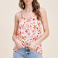 Floral Print Ladder Tank Top - Southern Sassy Boutique