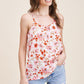Image: Floral Print Tank Top Ivory | Southern Sassy Boutique